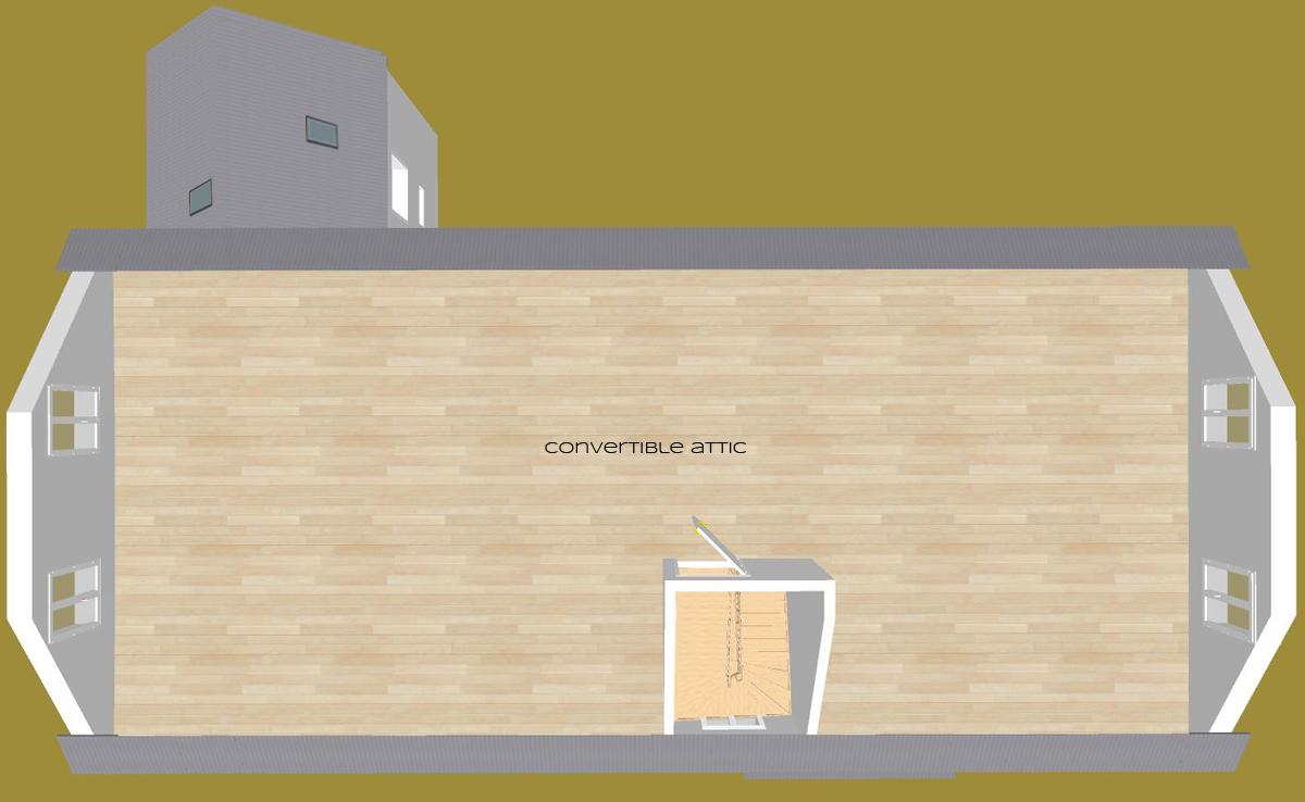 Second floor plan (attic)